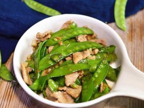 肉片炒豌豆